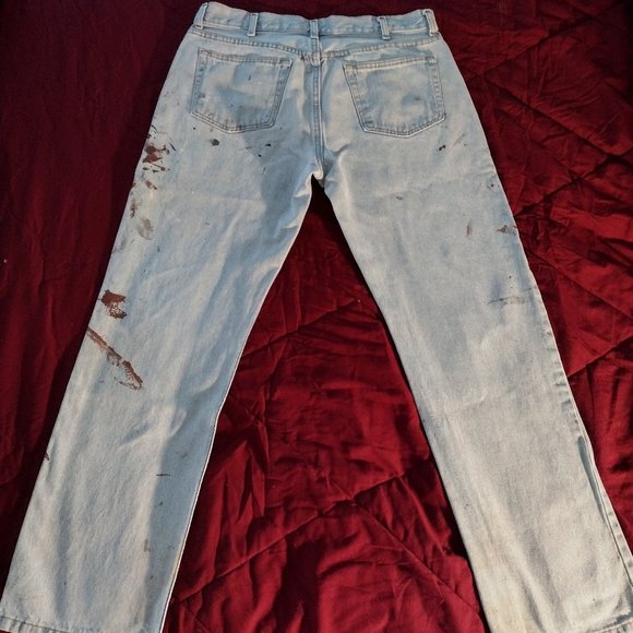 Real Construction Worker Jeans with Paint & Rip - Picture 3 of 11